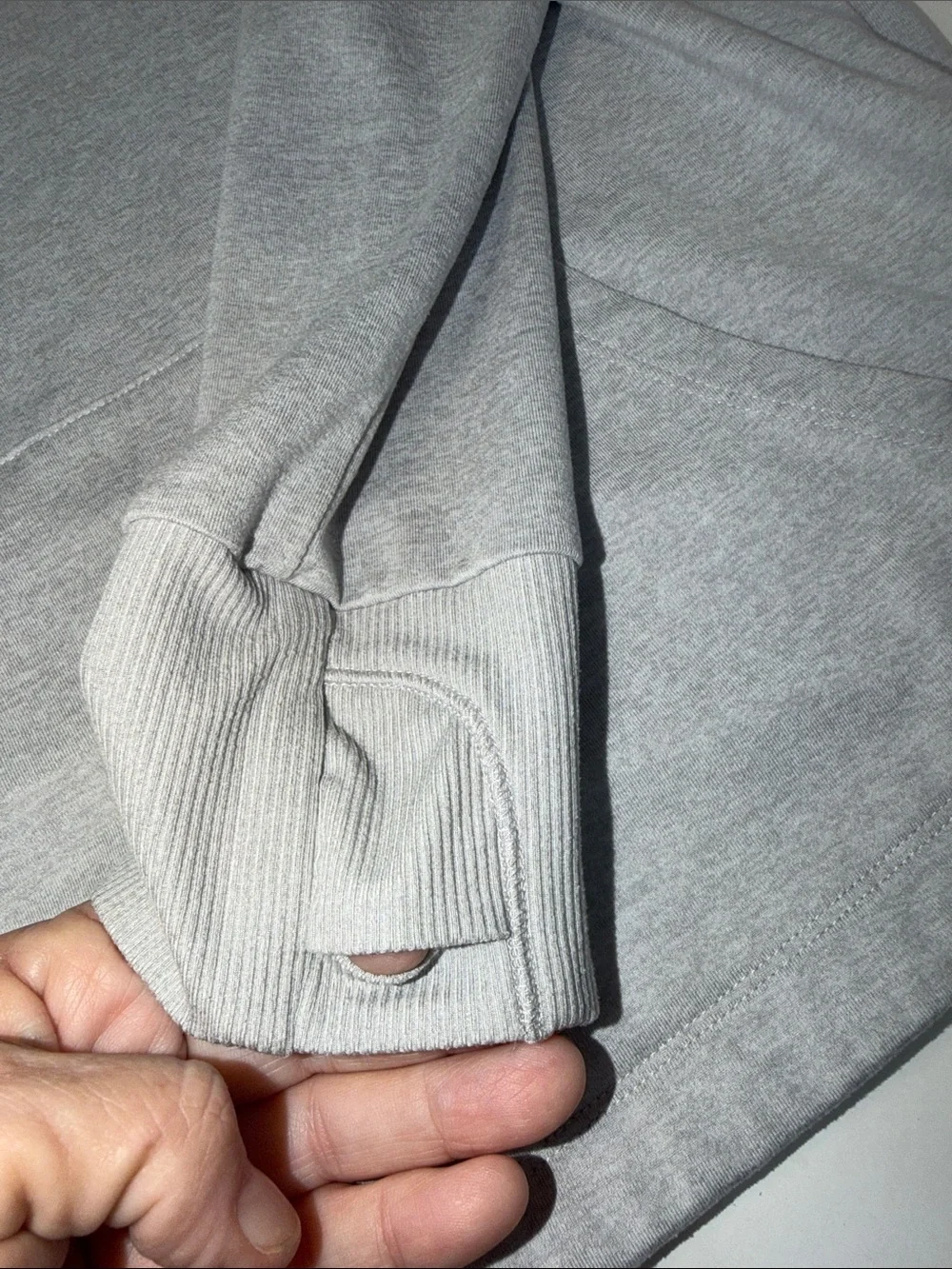 Athleta Girl Light Gray Hooded Pullover